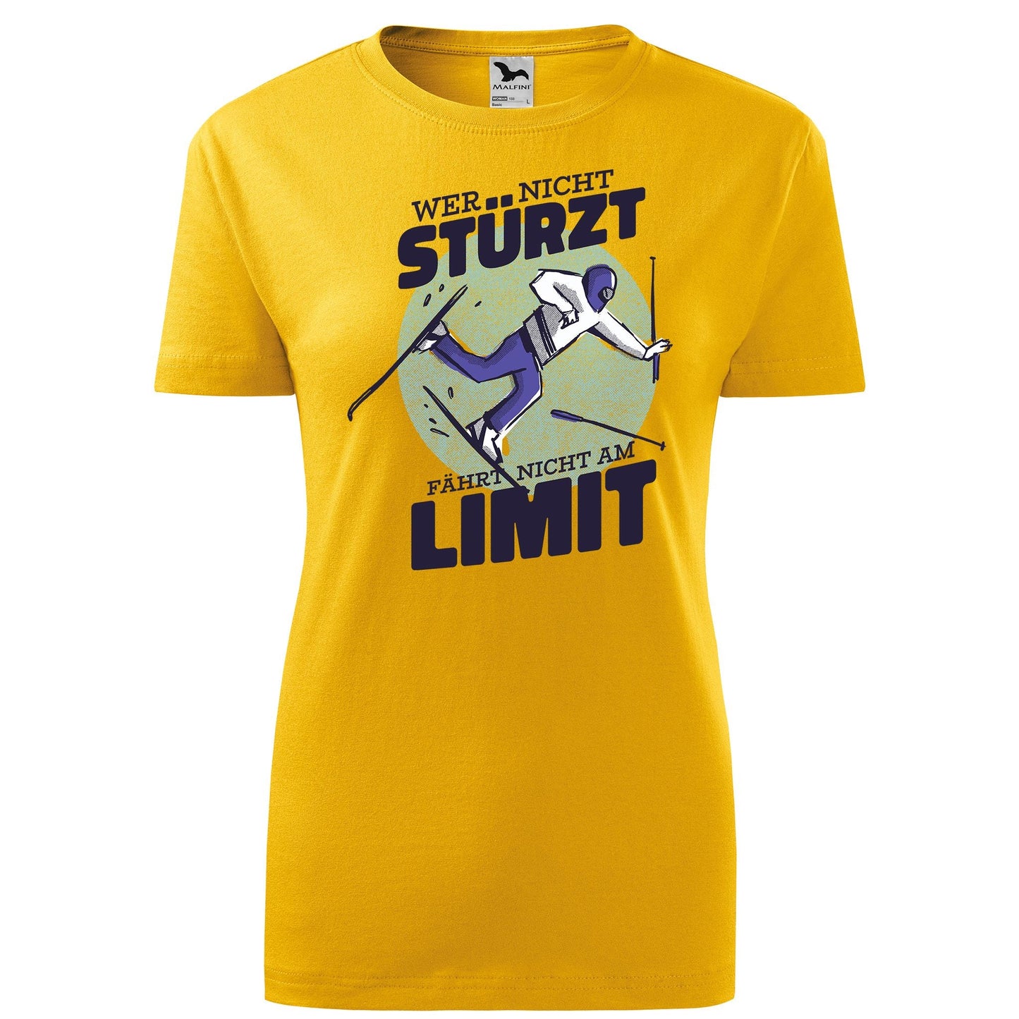 Wer nicht sturzt fahrt nicht am limit t-shirt - rvdesignprint