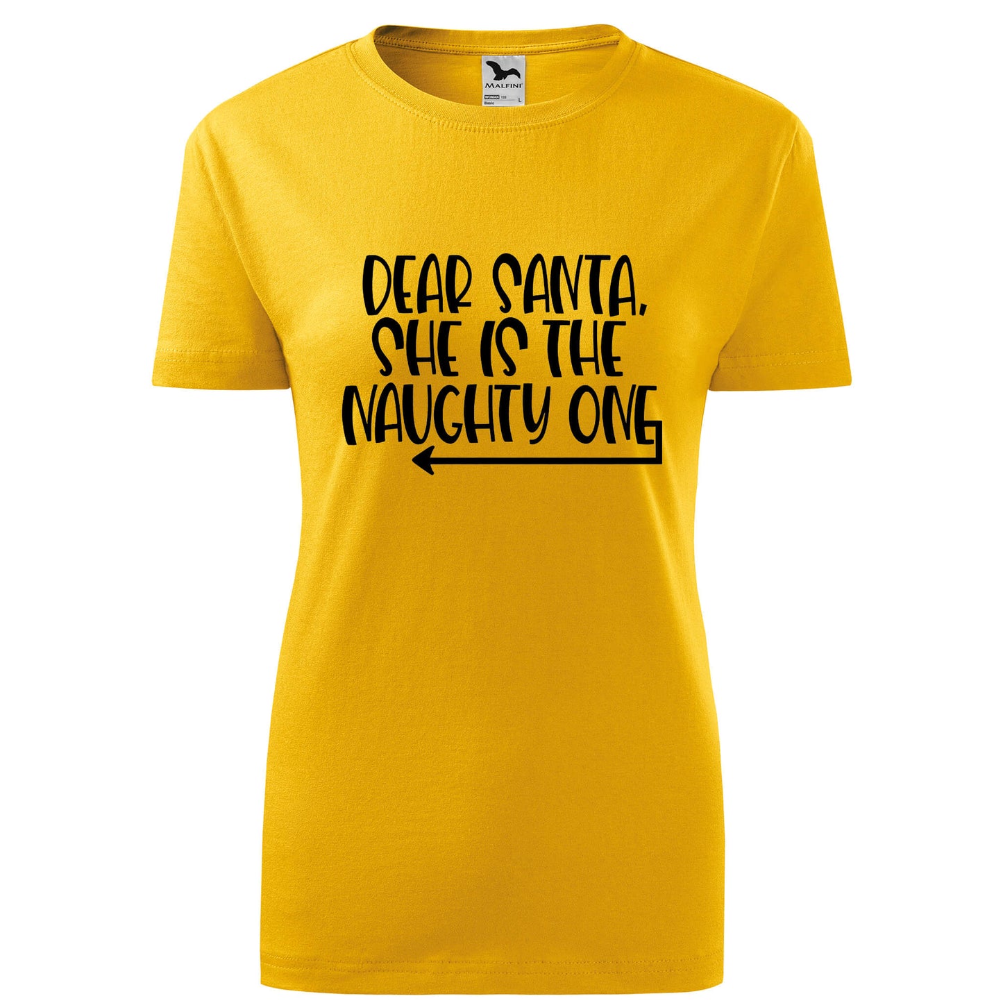 Dear santa she naughty t-shirt - rvdesignprint