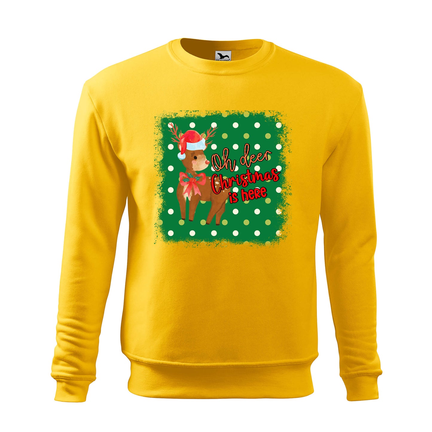 Oh deer christmas is here sweatshirt - rvdesignprint