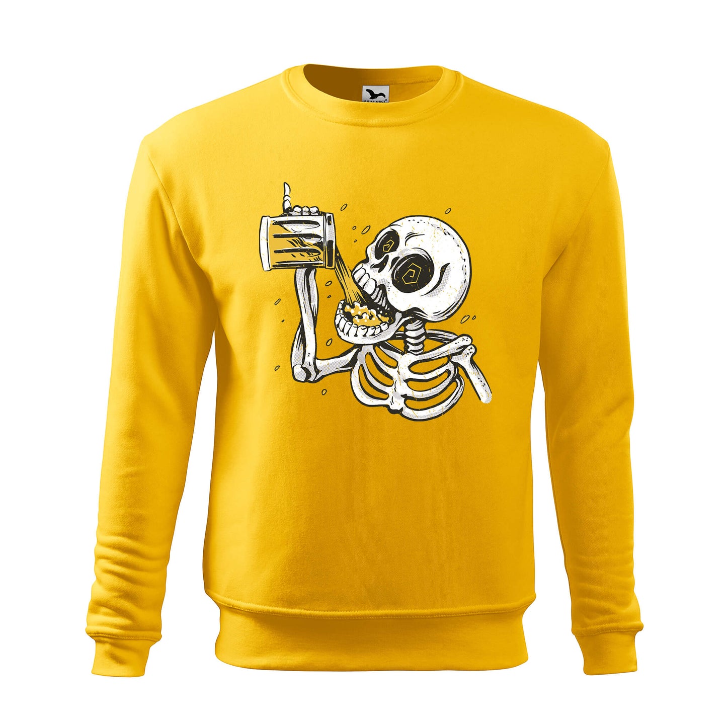 Skeleton drinking beer sweatshirt - rvdesignprint