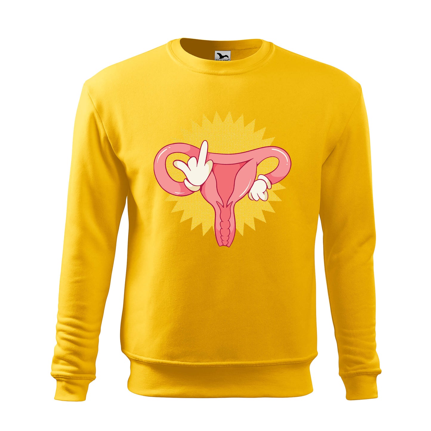 Uterus middle finger sweatshirt - rvdesignprint