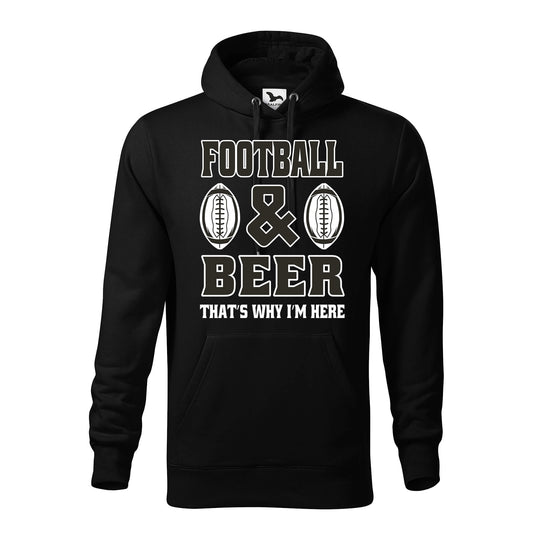Football and beer hoodie - rvdesignprint