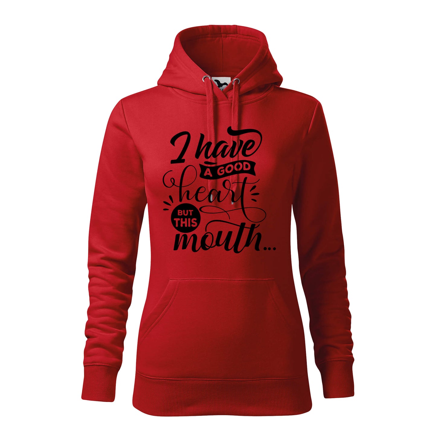 I have a good heart but this mouth hoodie - rvdesignprint