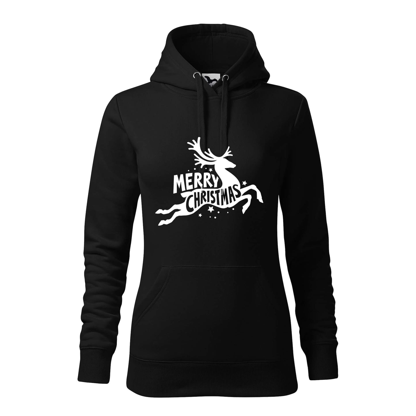 Merry christmas rénszarvas kapucnis pulóver