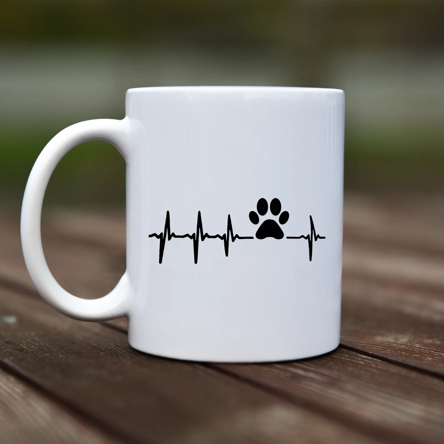 Mug - EKG - Dog paw - rvdesignprint