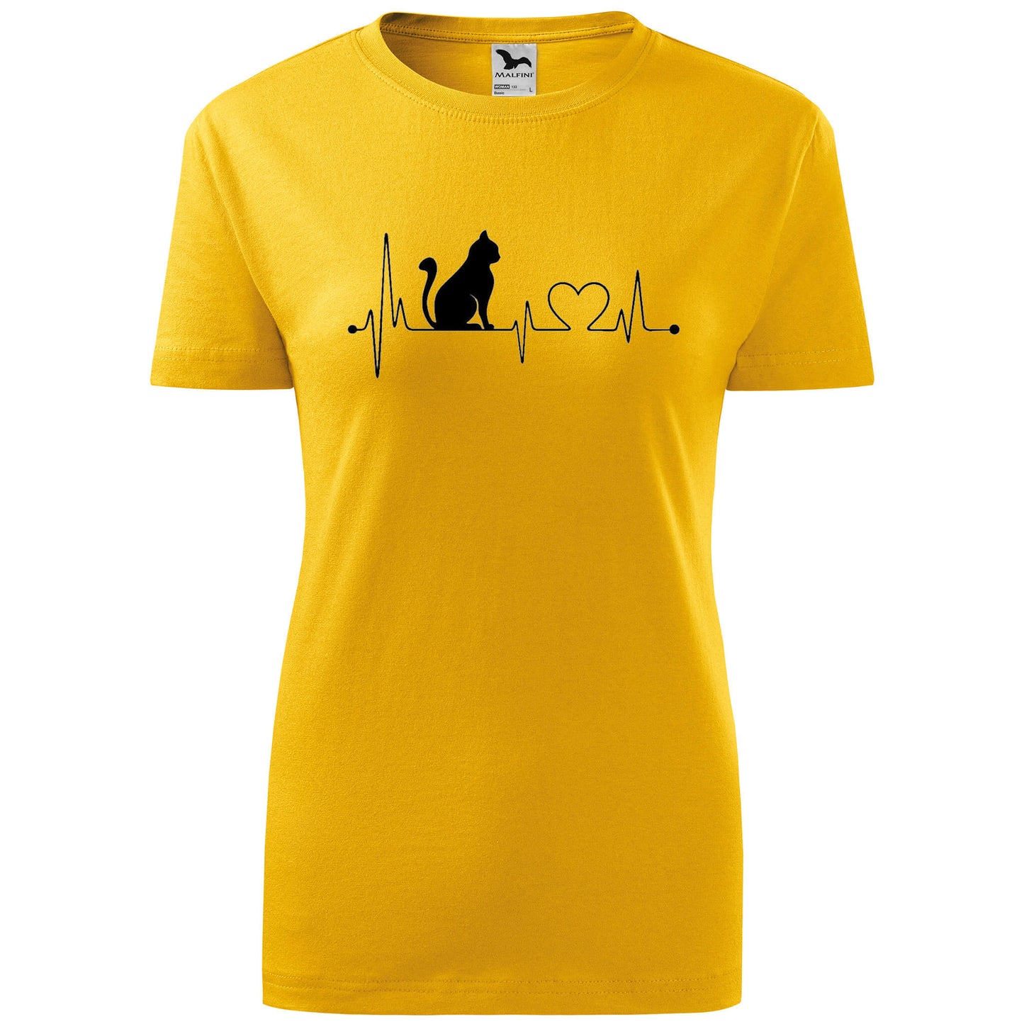 T-shirt - EKG - Cat - rvdesignprint
