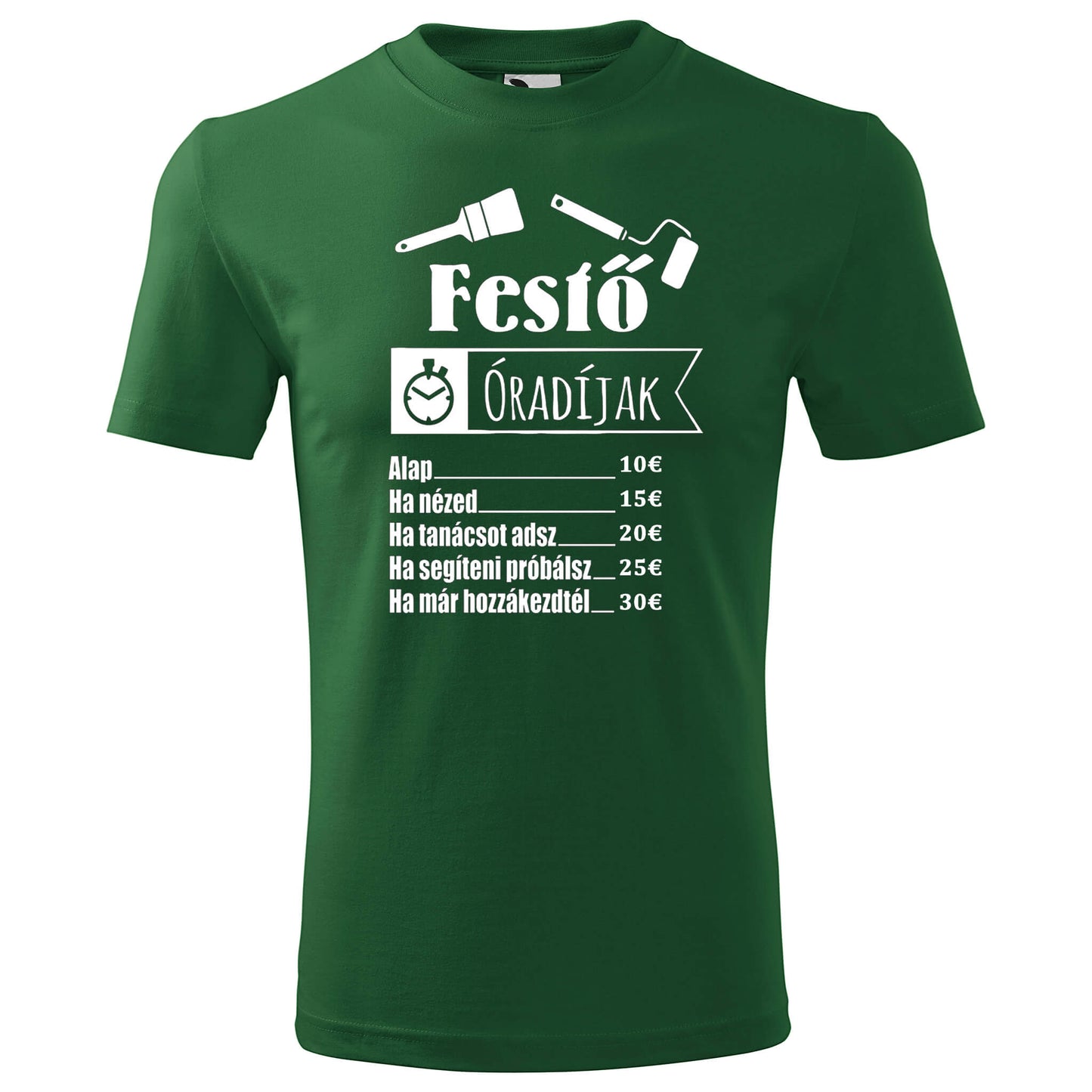 T-shirt - Festő óradíjak - rvdesignprint