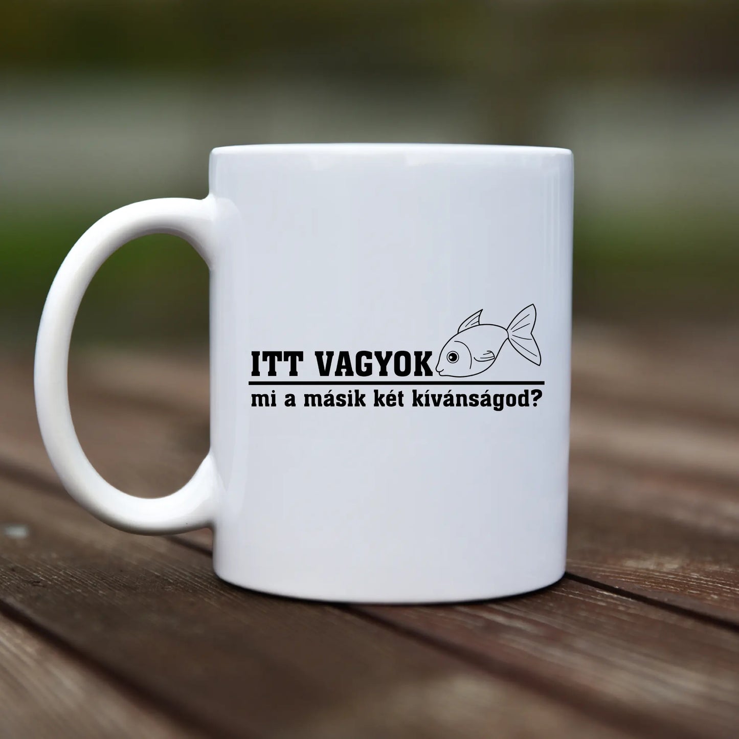 Mug - Itt vagyok. Mi a másik két kívánságod? - rvdesignprint
