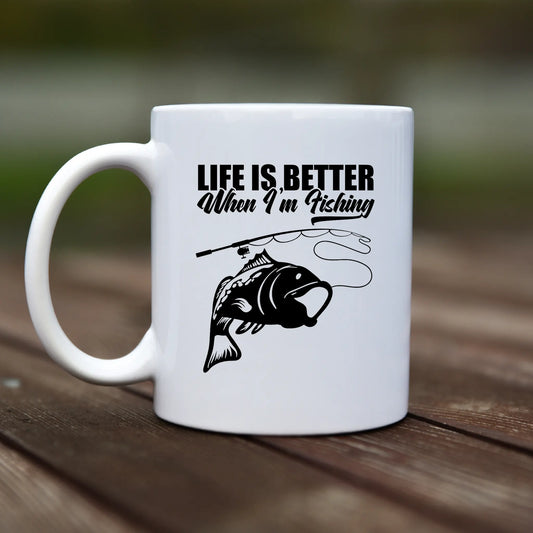 Mug - Life is better when I'm fishing - rvdesignprint