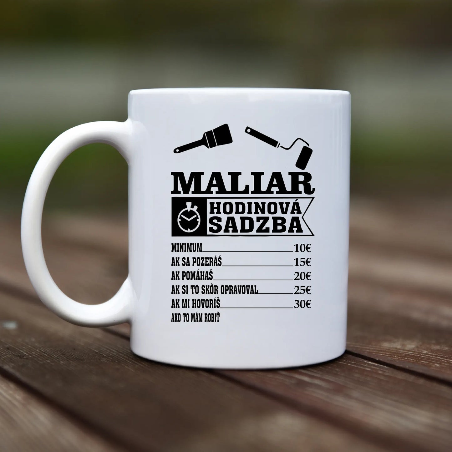 Mug - Maliar - Hodinová sadzba - rvdesignprint