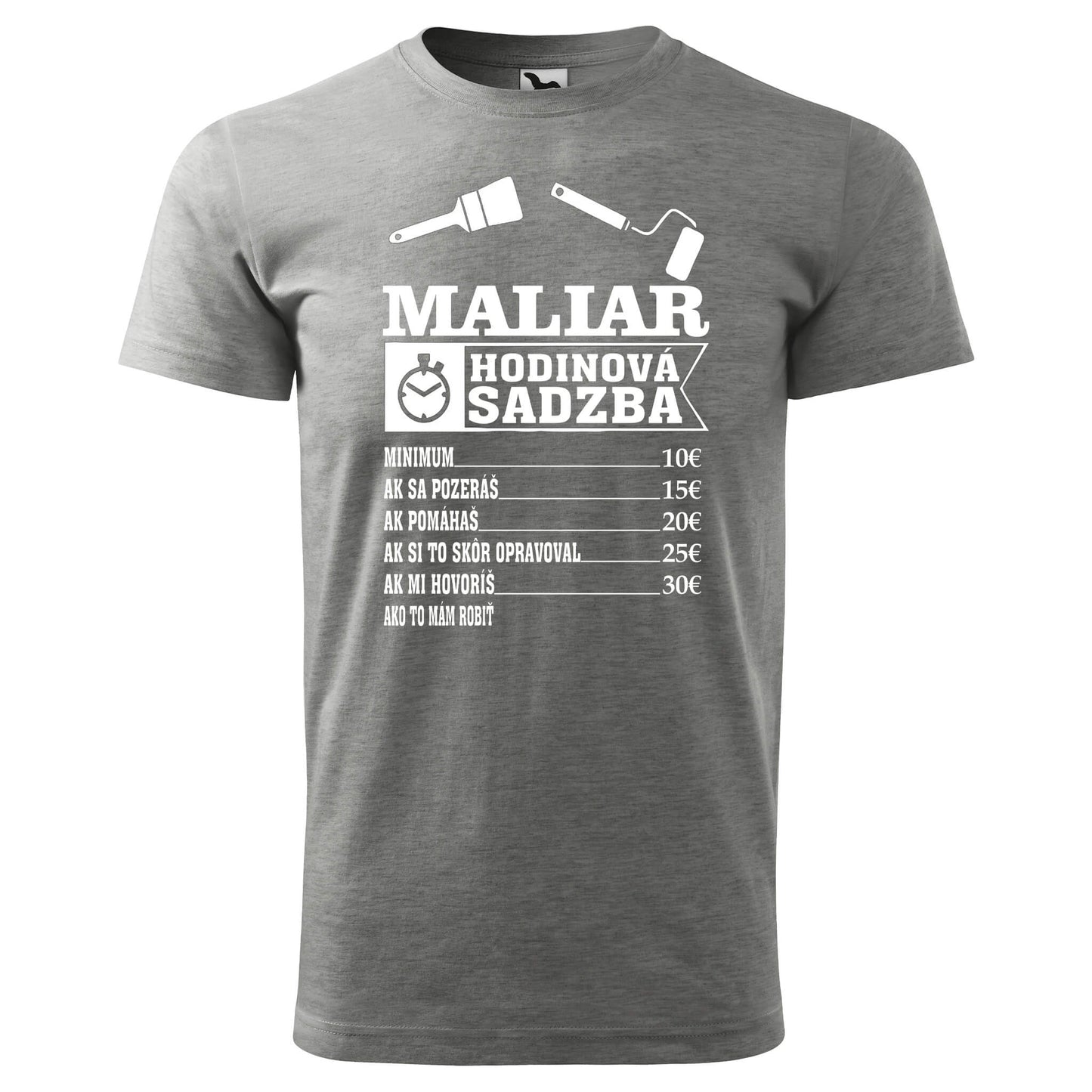 T-shirt - Maliar hodinová sadzba - rvdesignprint
