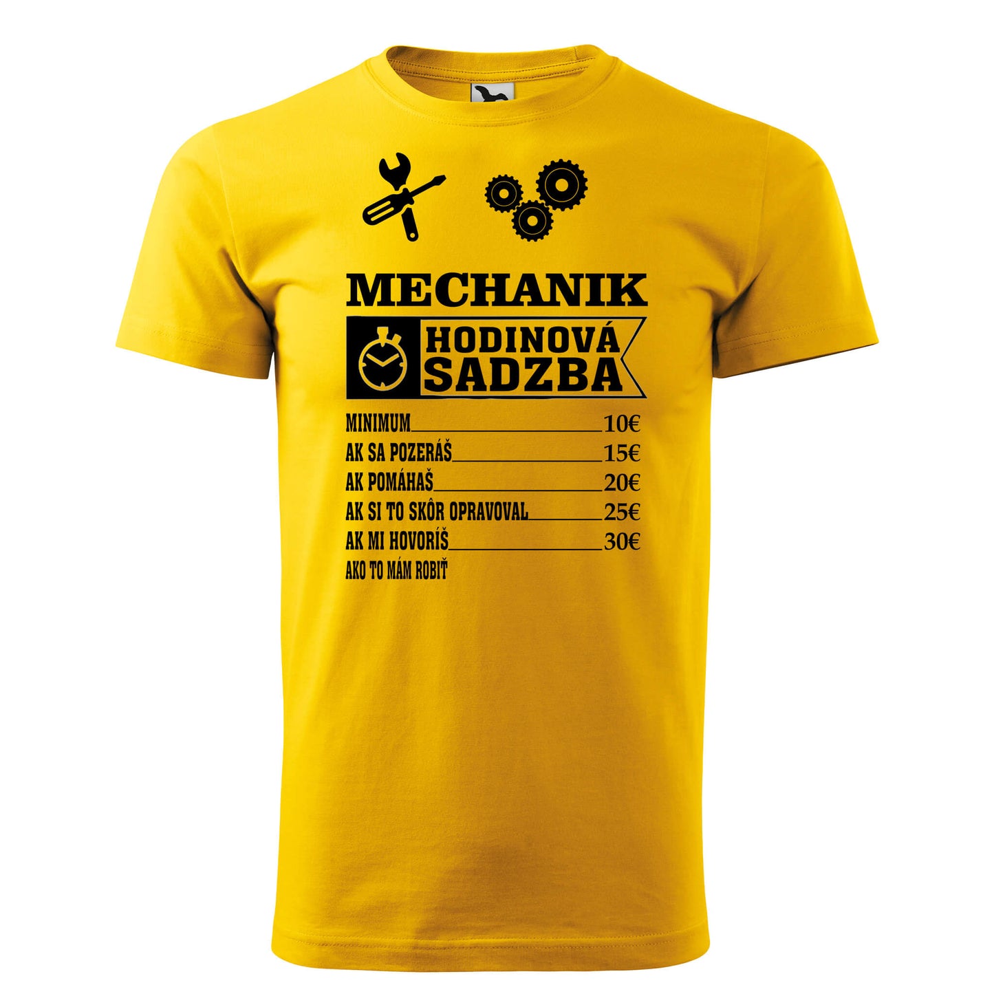 T-shirt - Mechanik hodinová sadzba - rvdesignprint