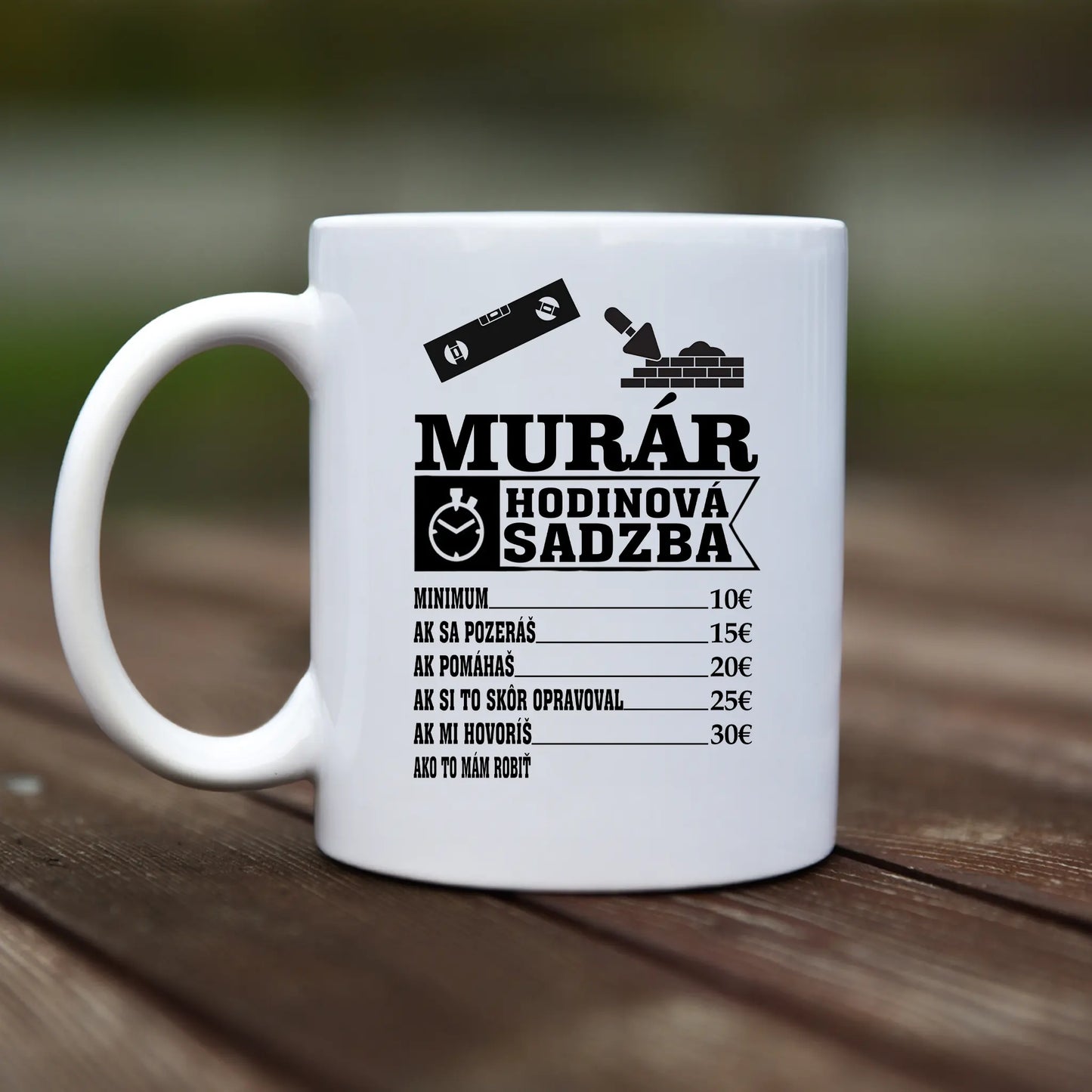 Mug - Murár hodinová sadzba - rvdesignprint