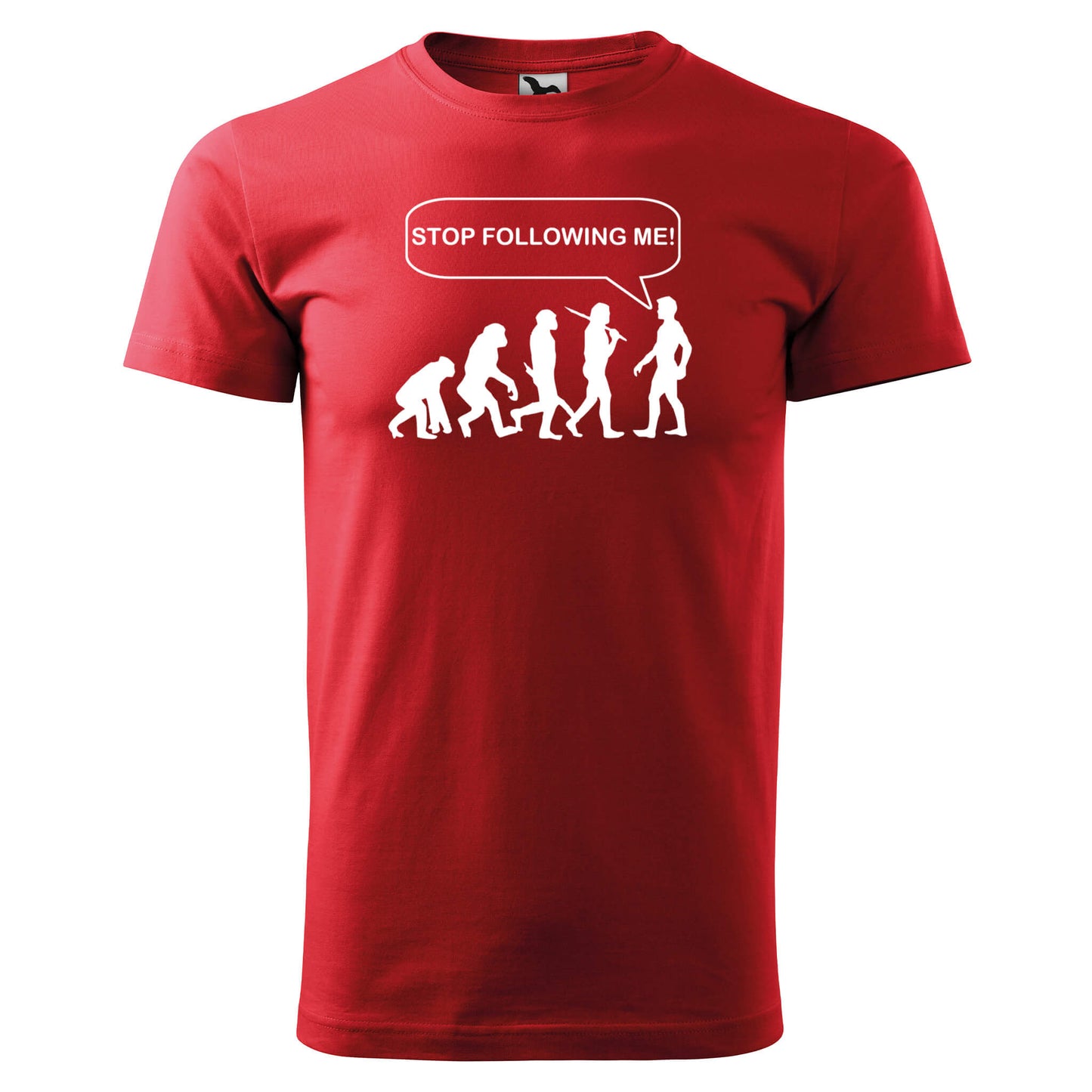 T-shirt - Evolution - Stop following me! - rvdesignprint