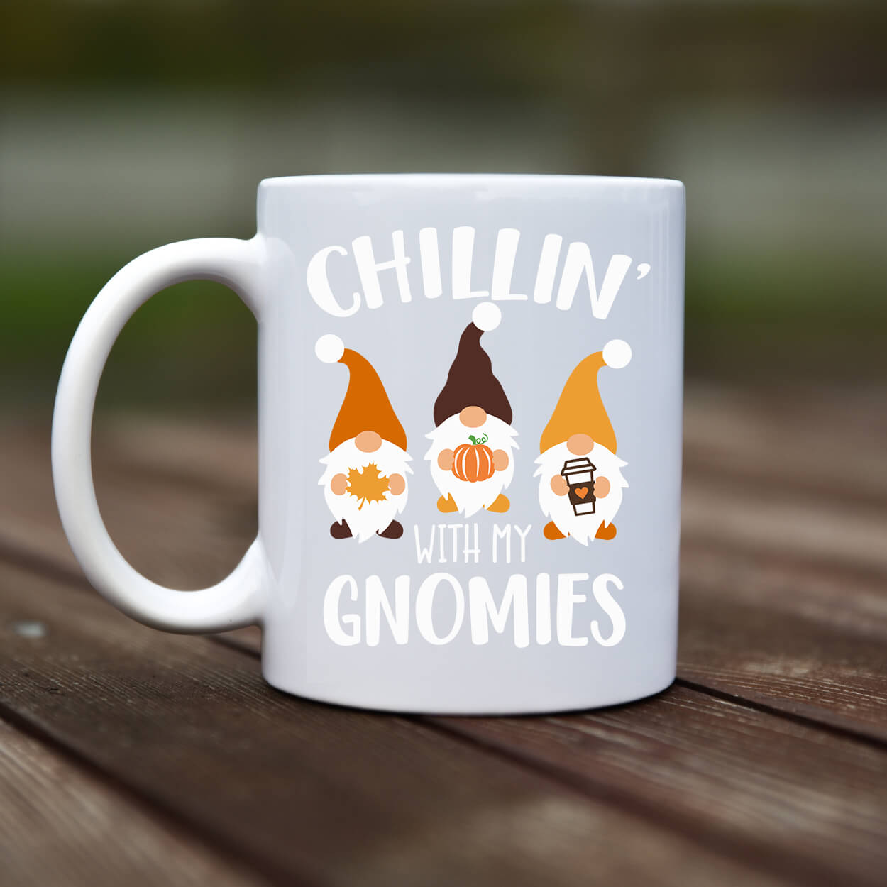 Mug - Chilling with my gnomies - rvdesignprint