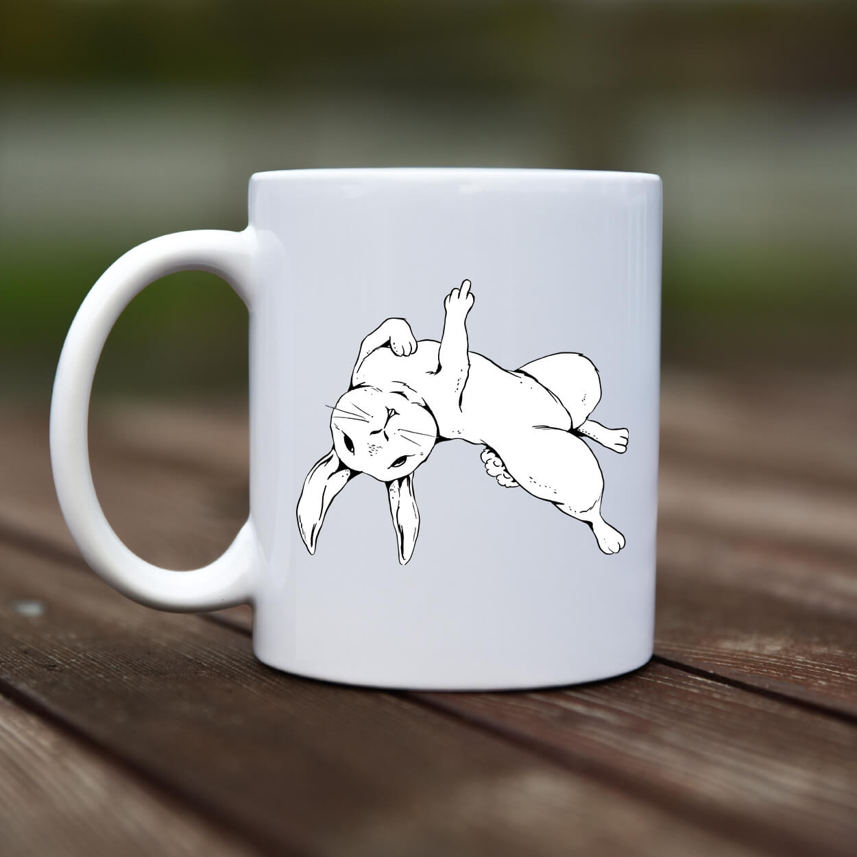 Mug - Rude rabbit - rvdesignprint