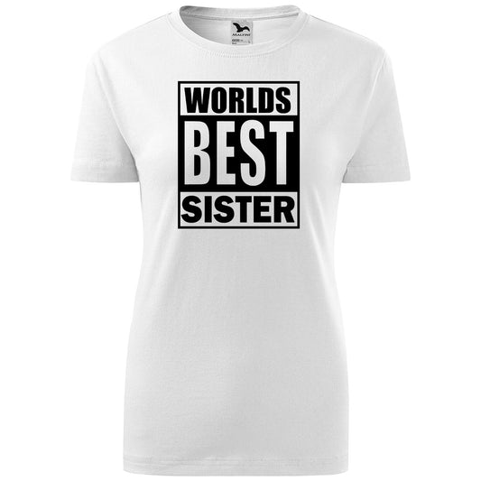 T-shirt - Worlds best sister - Customizable - rvdesignprint
