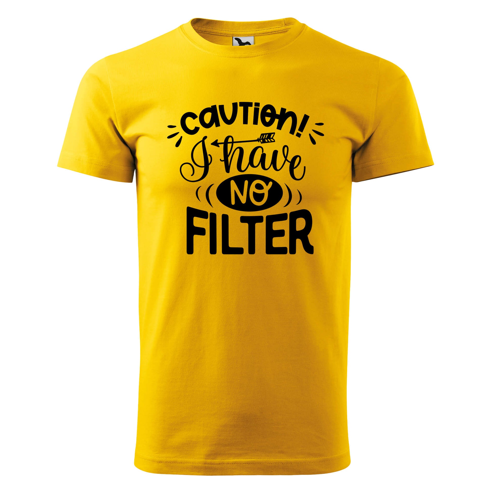 Caution no filter t-shirt - rvdesignprint