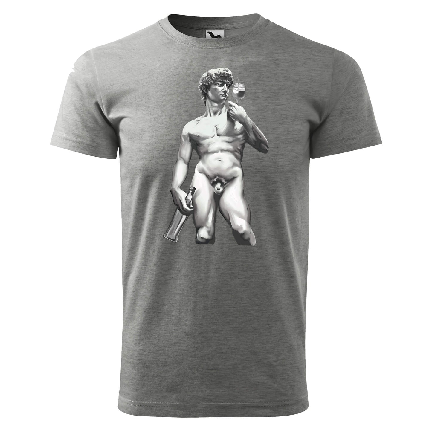 David statue wine t-shirt - rvdesignprint