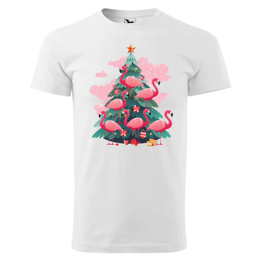 Flamingo christmas tree t-shirt - rvdesignprint