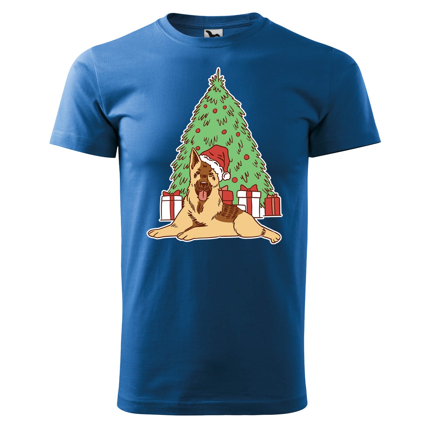 German shepherd christmas tree t-shirt - rvdesignprint