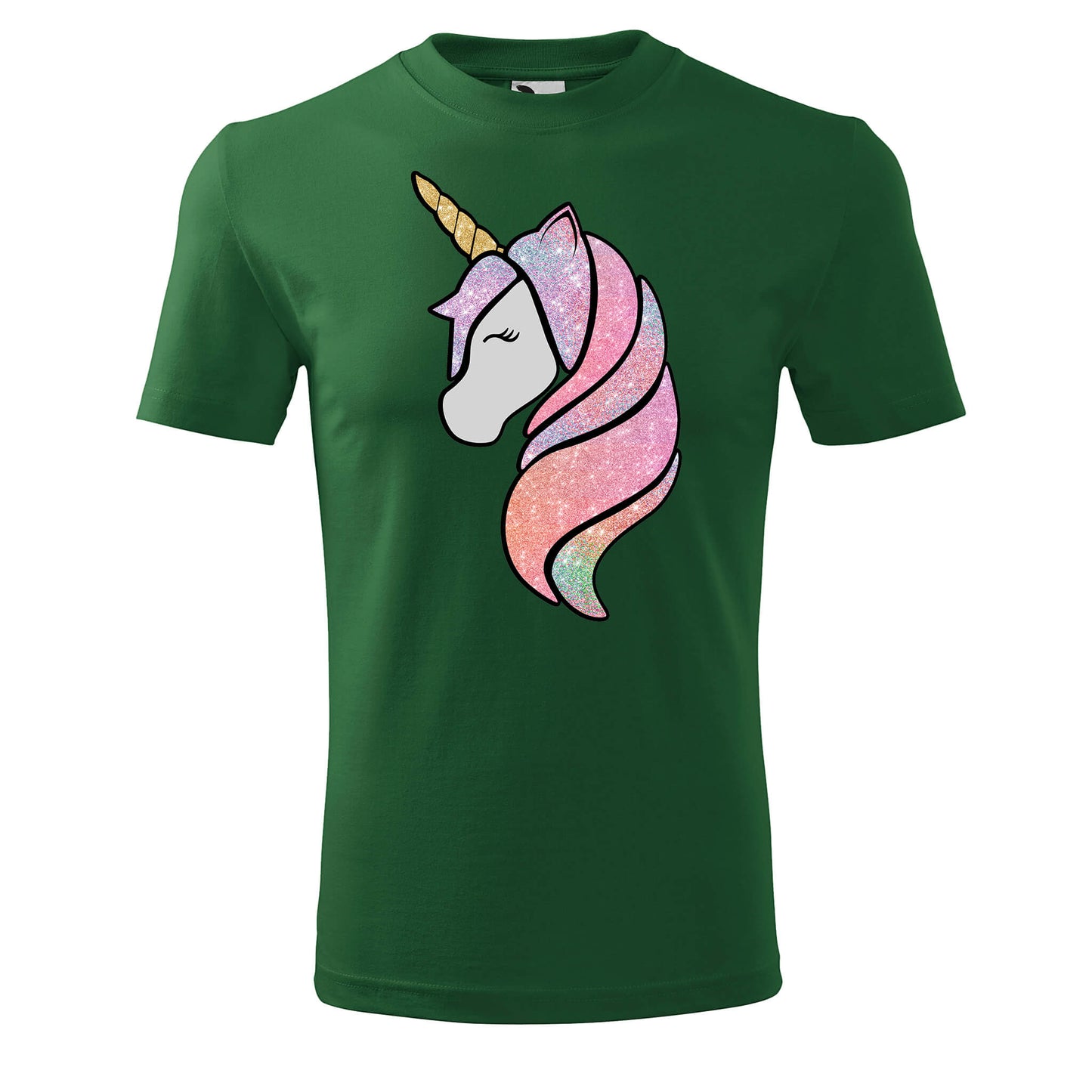 Glitter unicorn head t-shirt - rvdesignprint