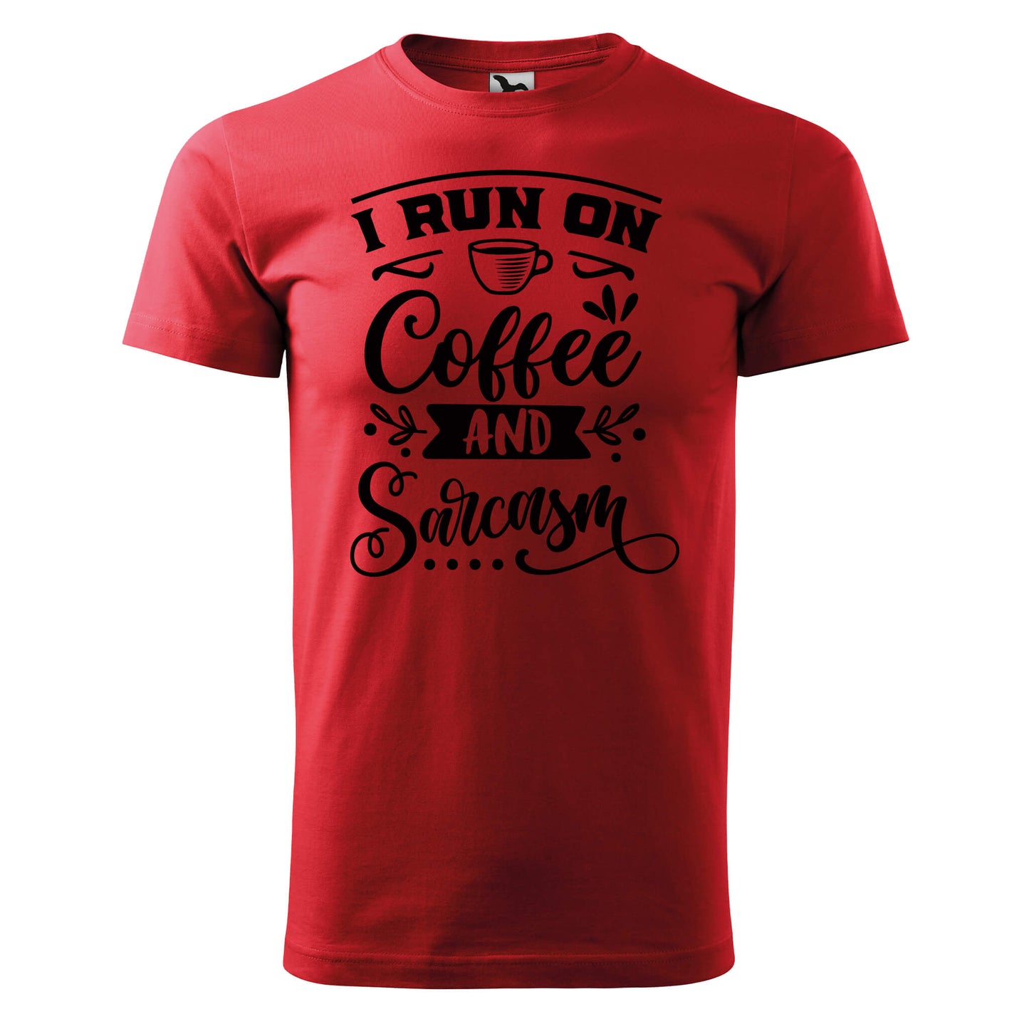 I run on coffee and sarcasm t-shirt - rvdesignprint
