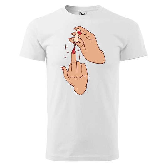 Middle finger nail polish t-shirt - rvdesignprint