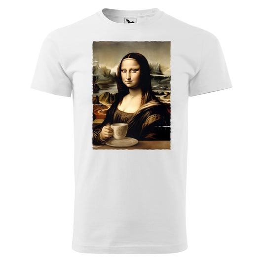 Mona lisa coffee t-shirt - rvdesignprint