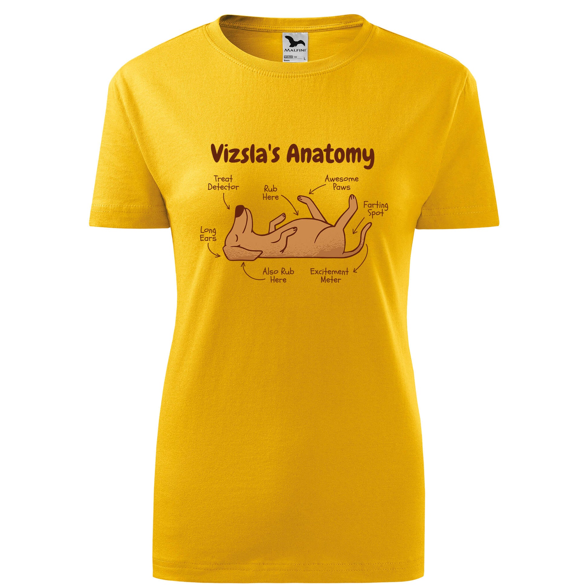 Anatomy of vizsla t-shirt - rvdesignprint