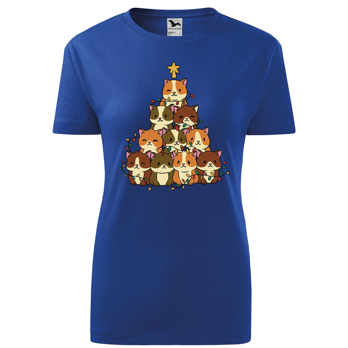 Cat christmas tree t-shirt - rvdesignprint