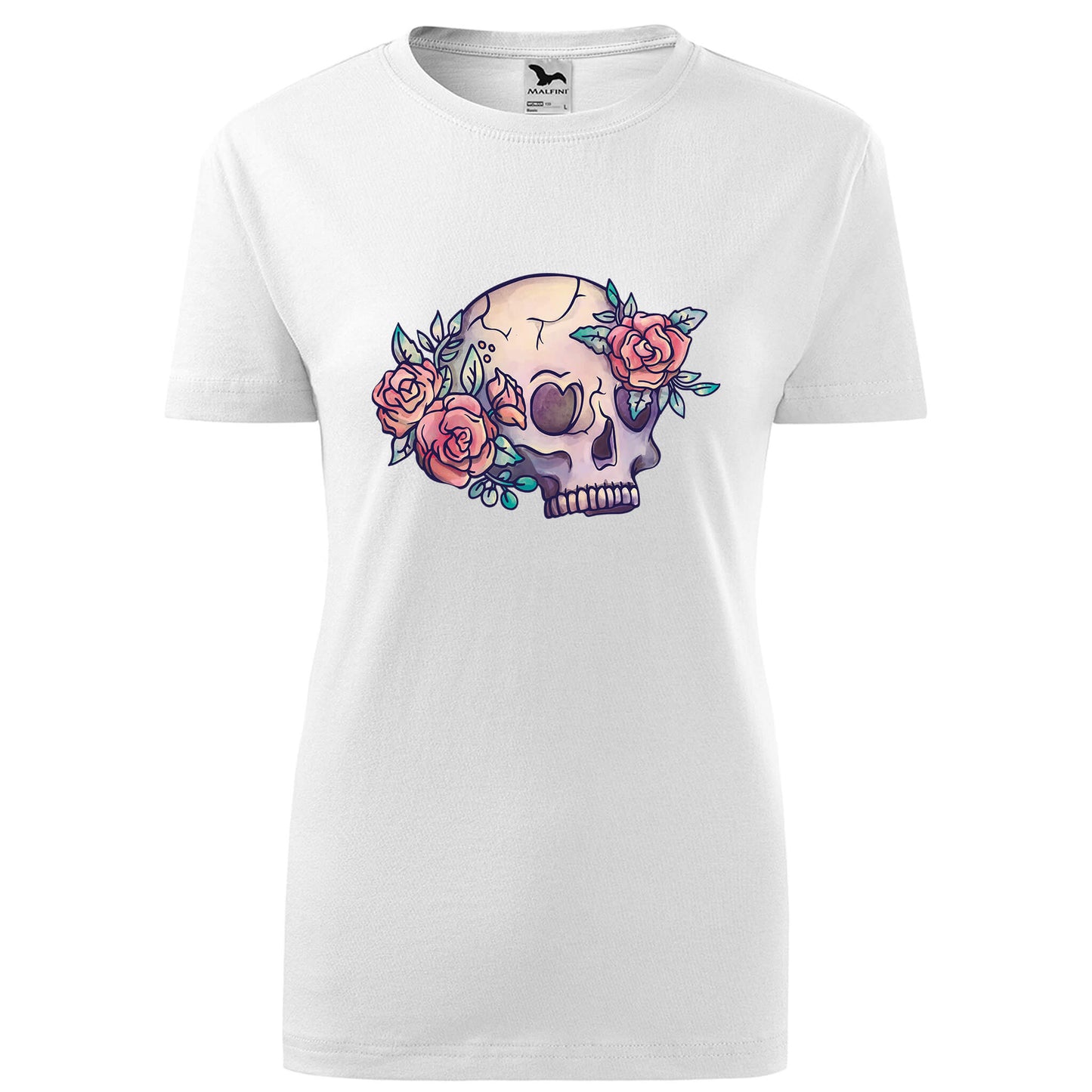 Floral skull t-shirt - rvdesignprint