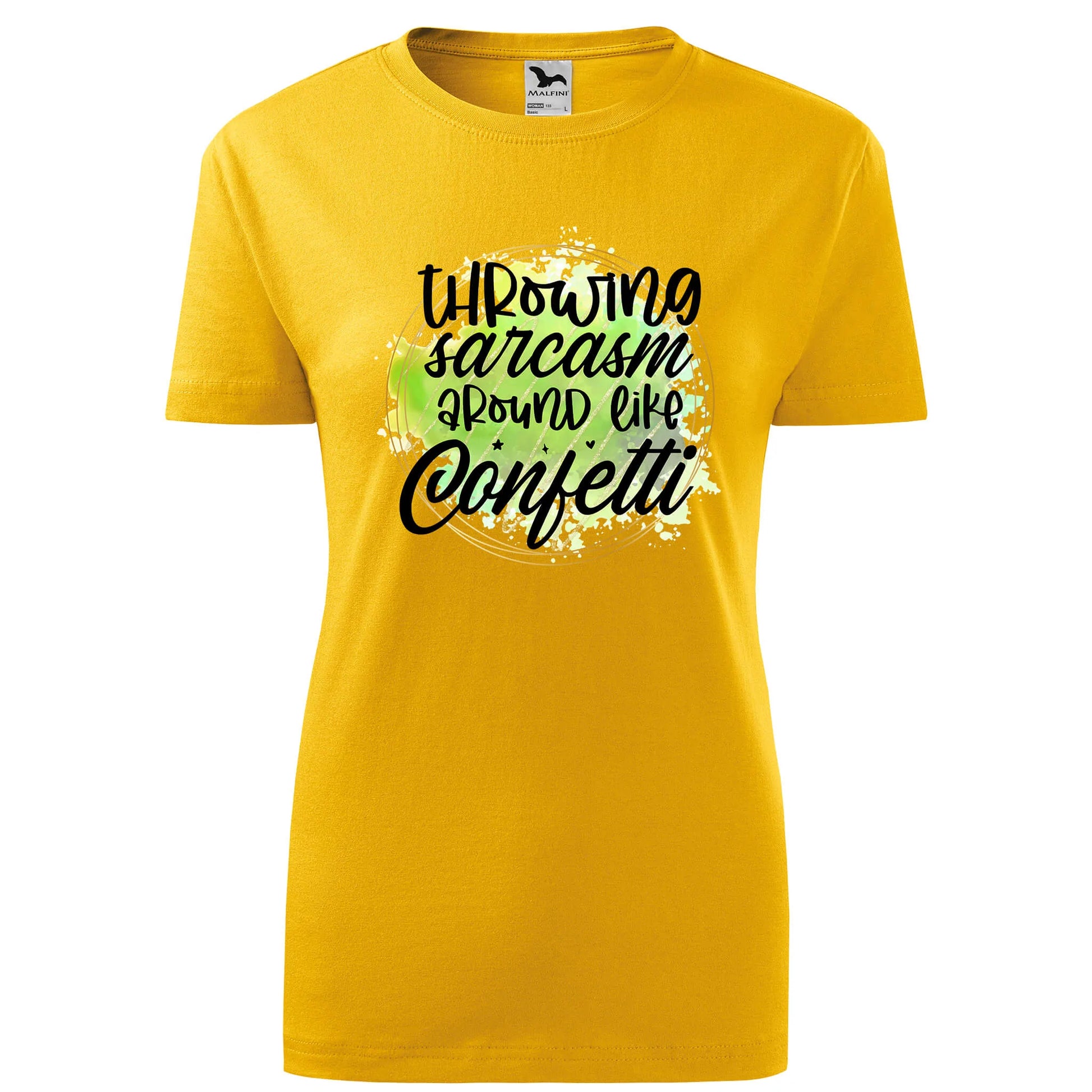 Throwing sarcasm around like confetti t-shirt - rvdesignprint