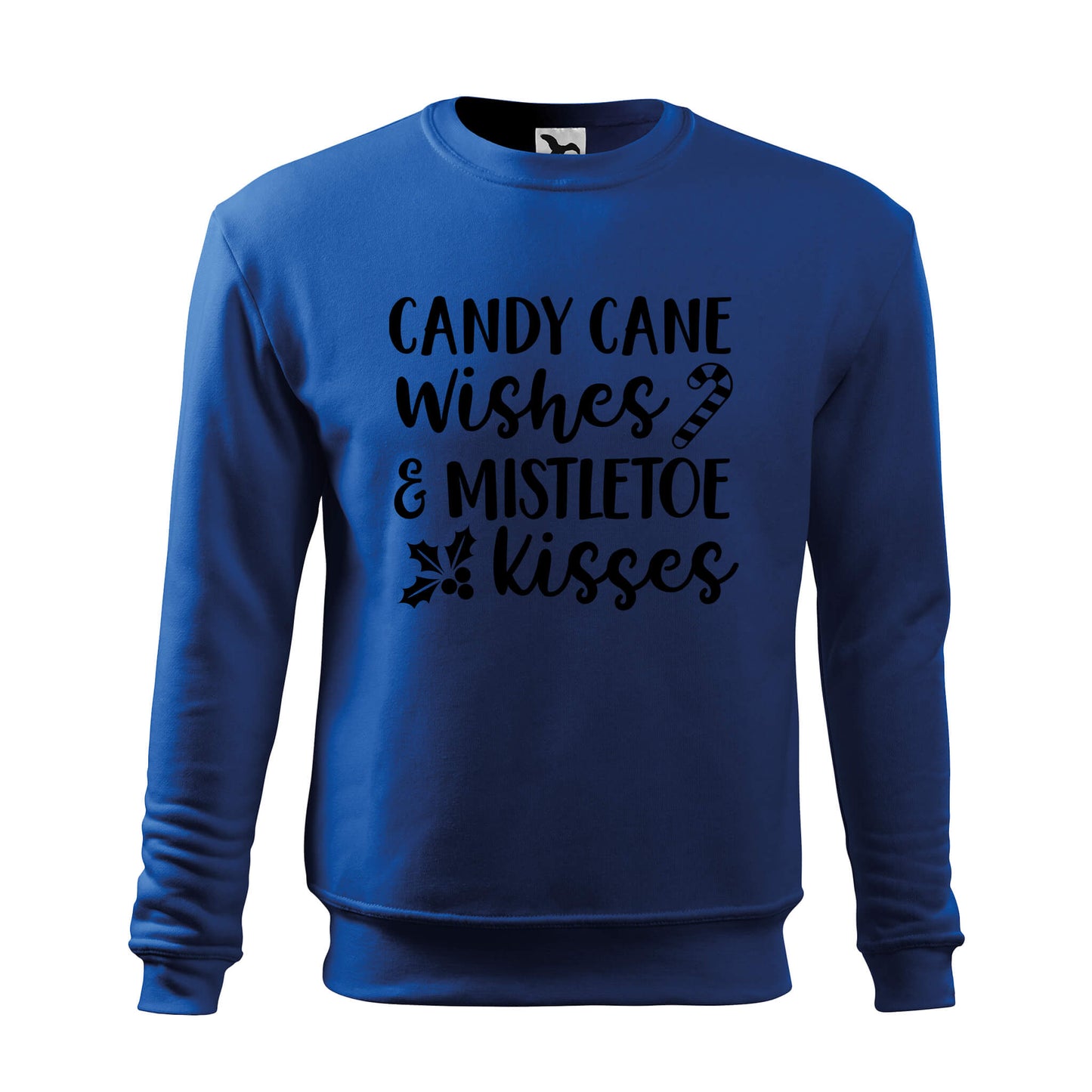 Candy cane wishes mistletoe kisses sweatshirt - rvdesignprint