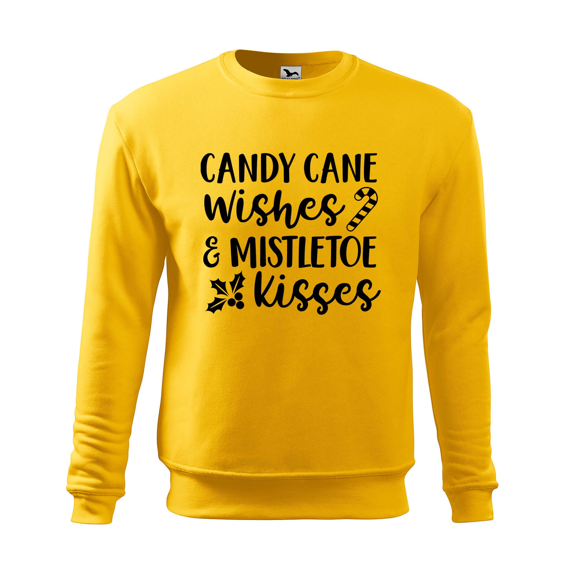 Candy cane wishes mistletoe kisses sweatshirt - rvdesignprint