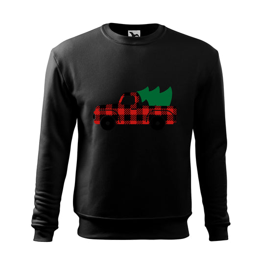 Christmas buffalo plaid truck sweatshirt - rvdesignprint