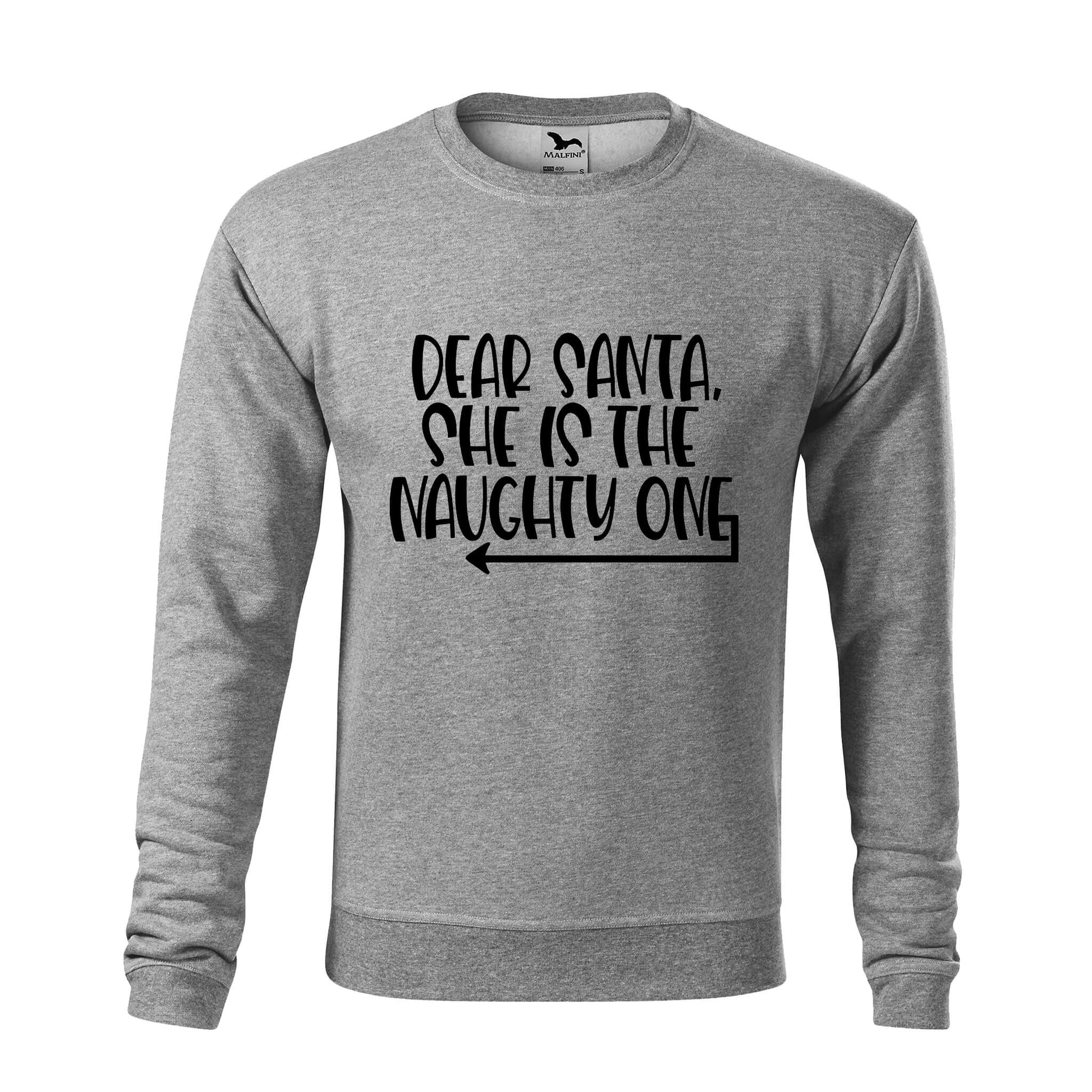 Dear santa she naughty sweatshirt - rvdesignprint
