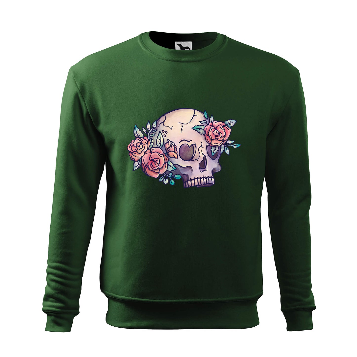 Floral skull sweatshirt - rvdesignprint