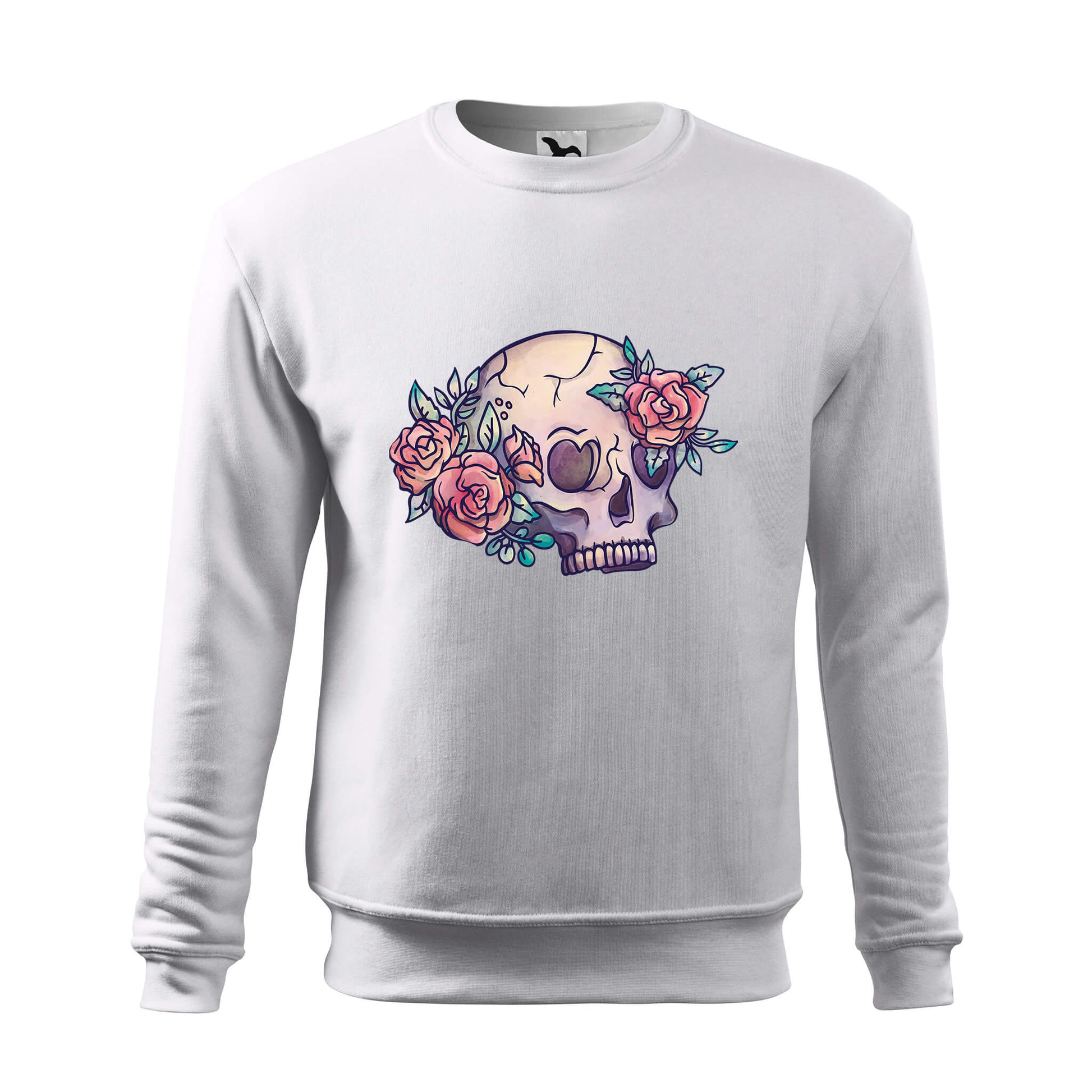 Floral skull sweatshirt - rvdesignprint