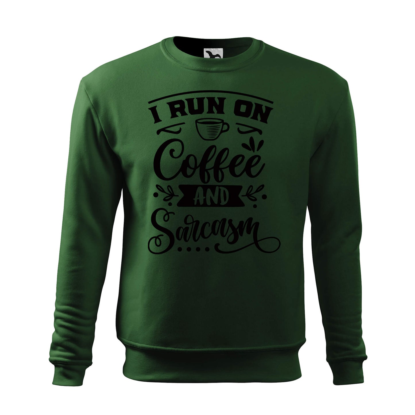 I run on coffee and sarcasm sweatshirt - rvdesignprint
