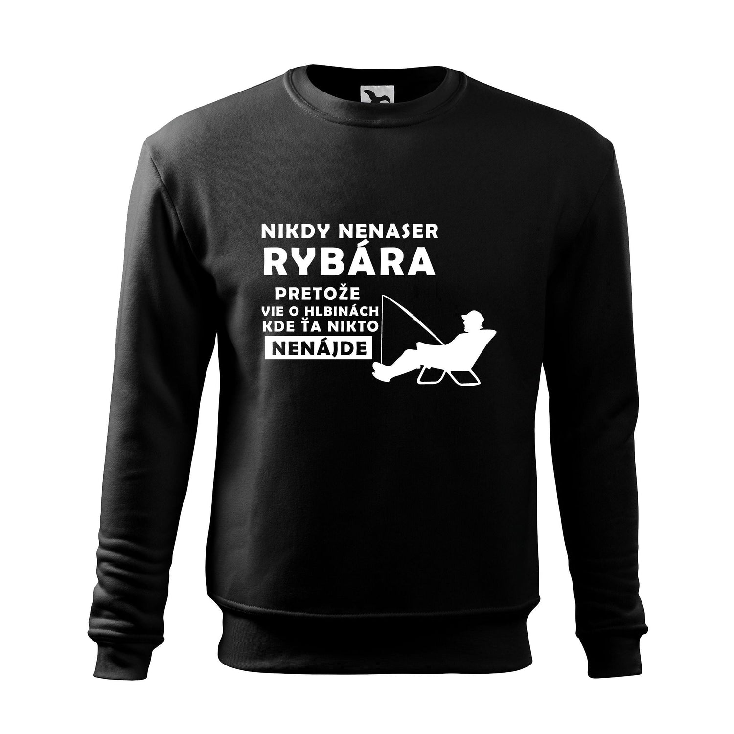 Nikdy nenaser rybara sweatshirt - rvdesignprint