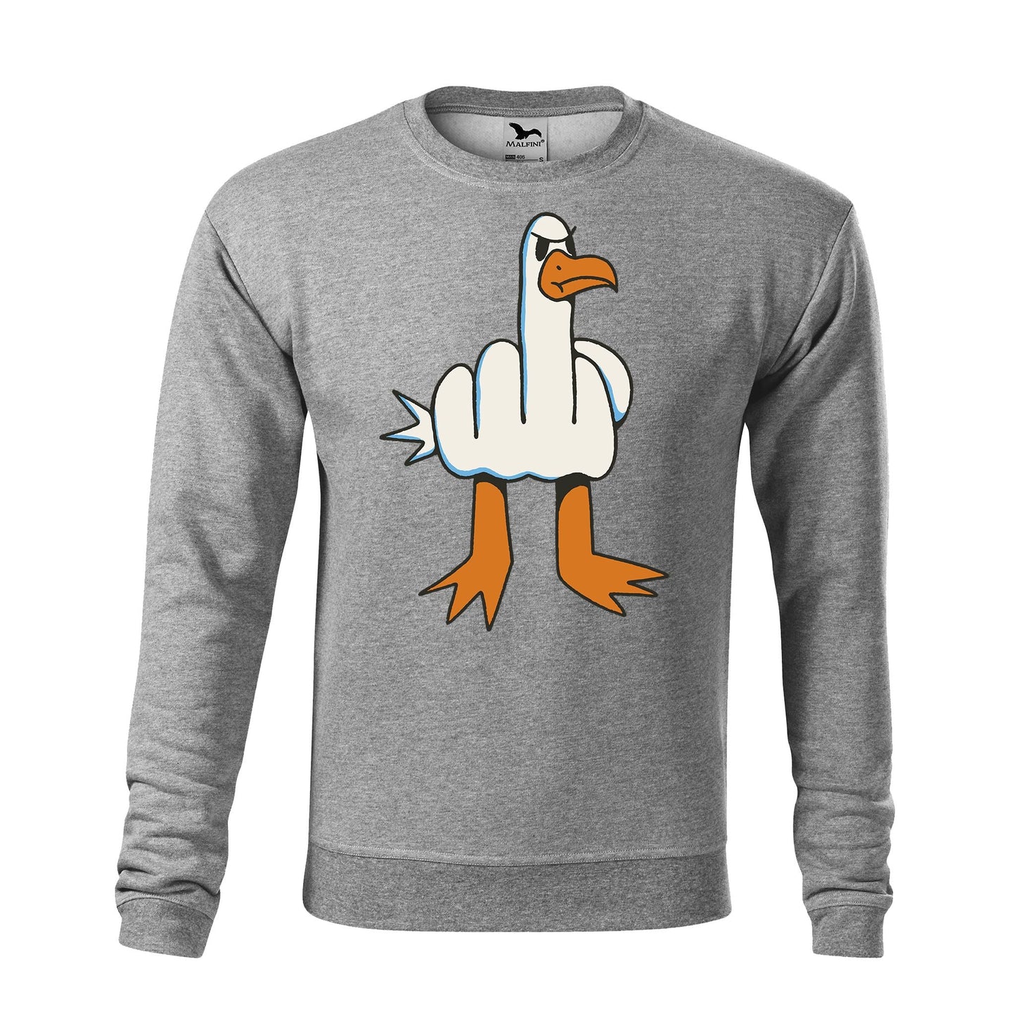 Seagull middle finger sweatshirt - rvdesignprint