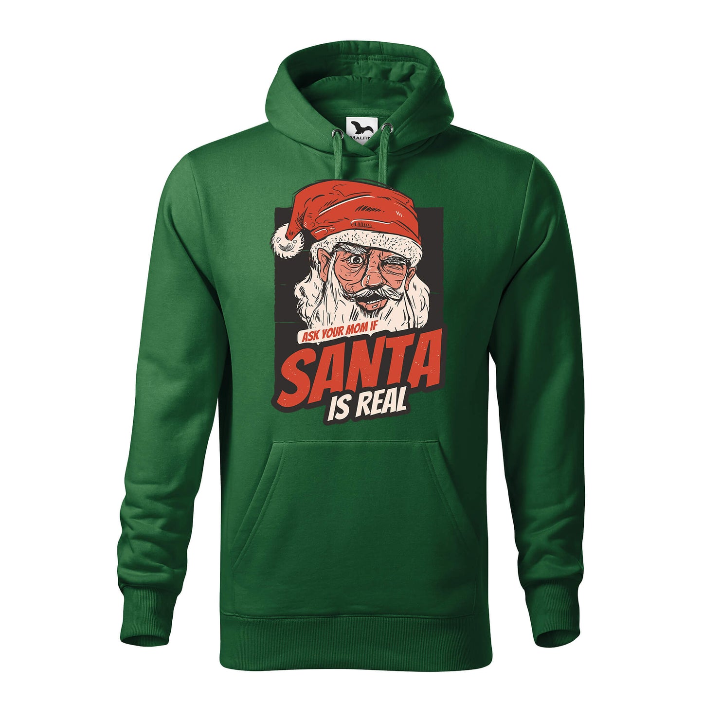 Ask your mom if santa is real hoodie - rvdesignprint