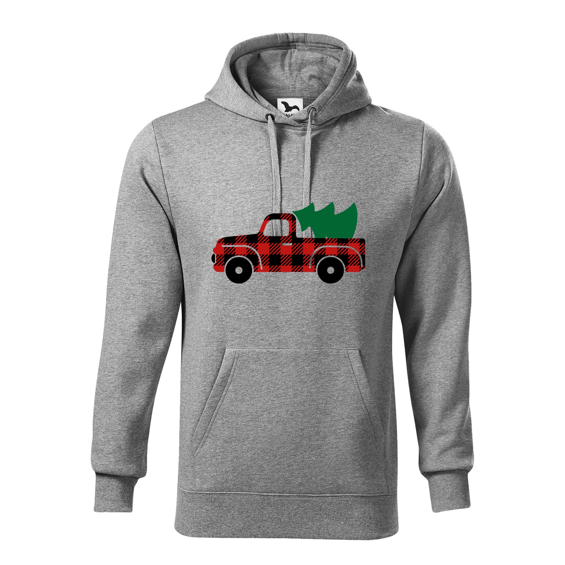 Christmas buffalo plaid truck hoodie - rvdesignprint