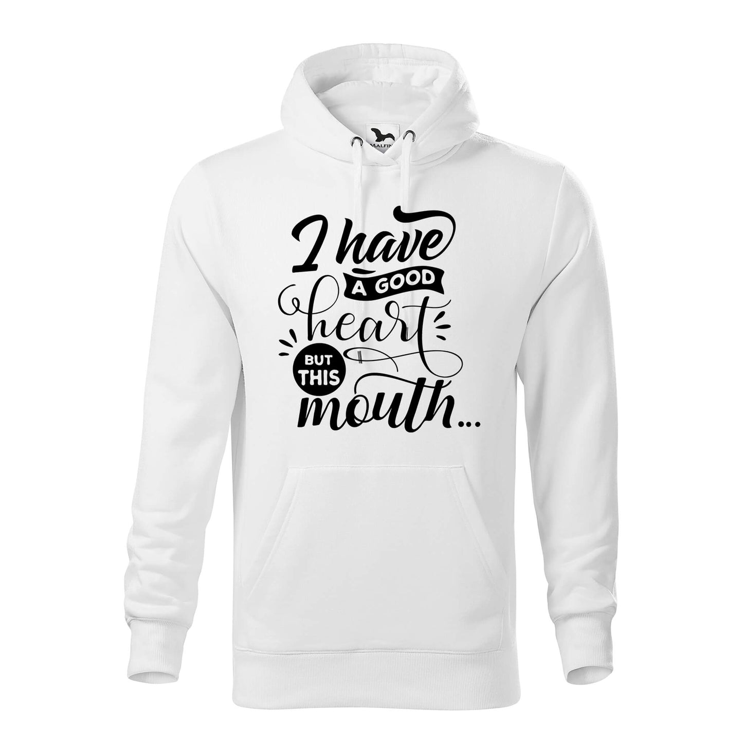 I have a good heart but this mouth hoodie - rvdesignprint