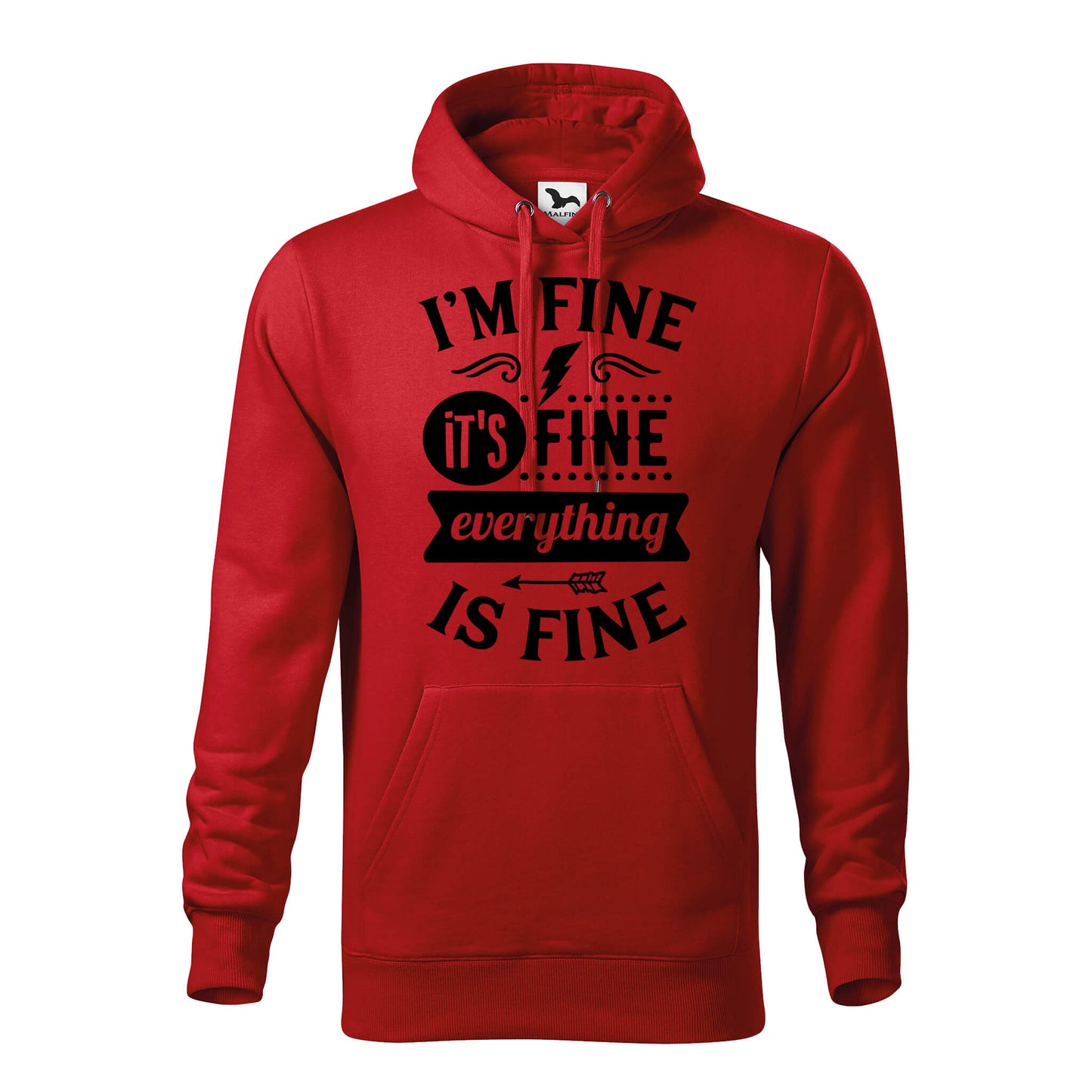 Im fine its fine hoodie - rvdesignprint