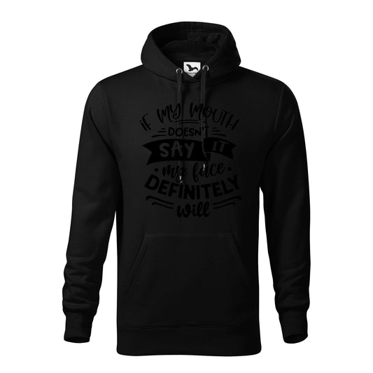 My mouth doesnt say it hoodie - rvdesignprint
