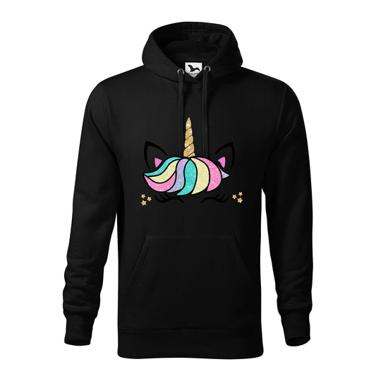 Rainbow unicorn face 2 hoodie - rvdesignprint
