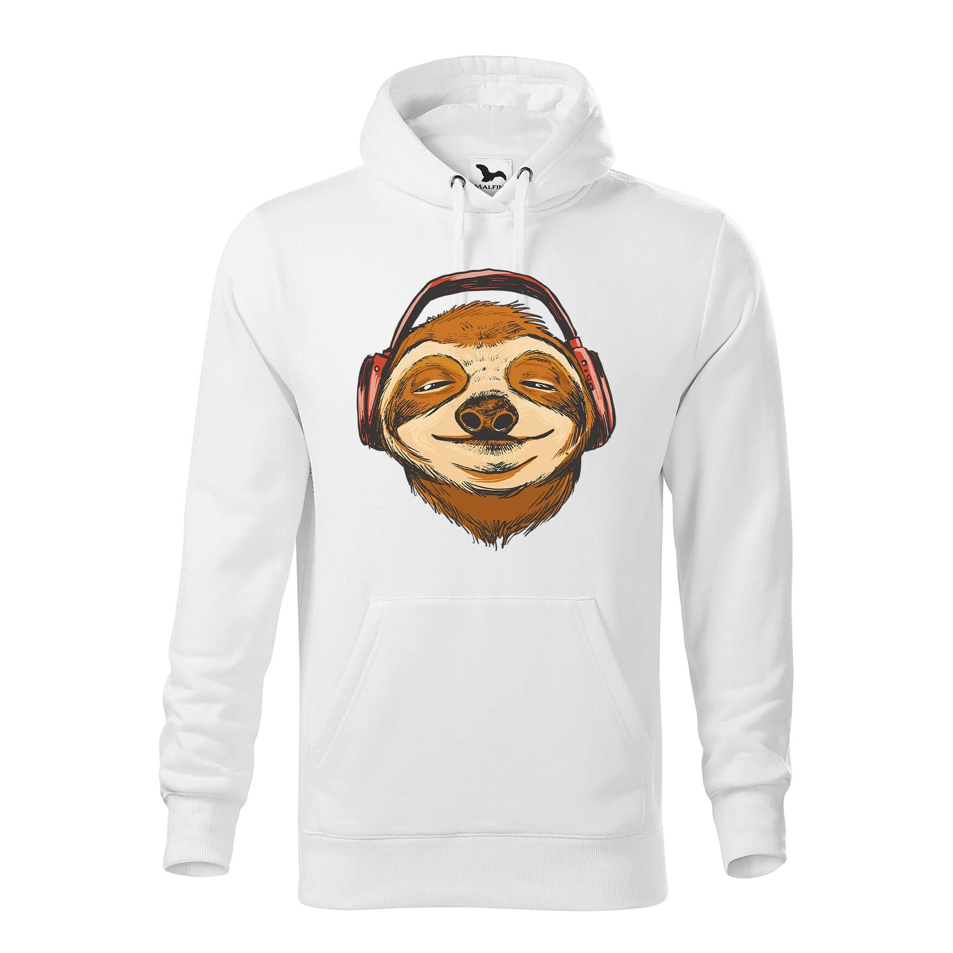 Sloth headphones hoodie - rvdesignprint
