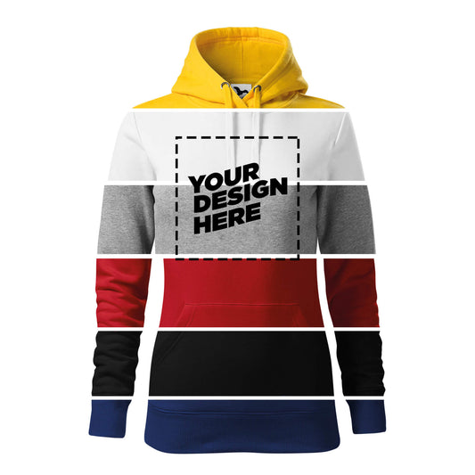 Woman hoodie with custom design | rvprintshop.com
